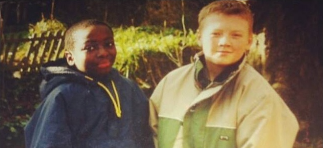 An old picture of the Founder and his Best Friend