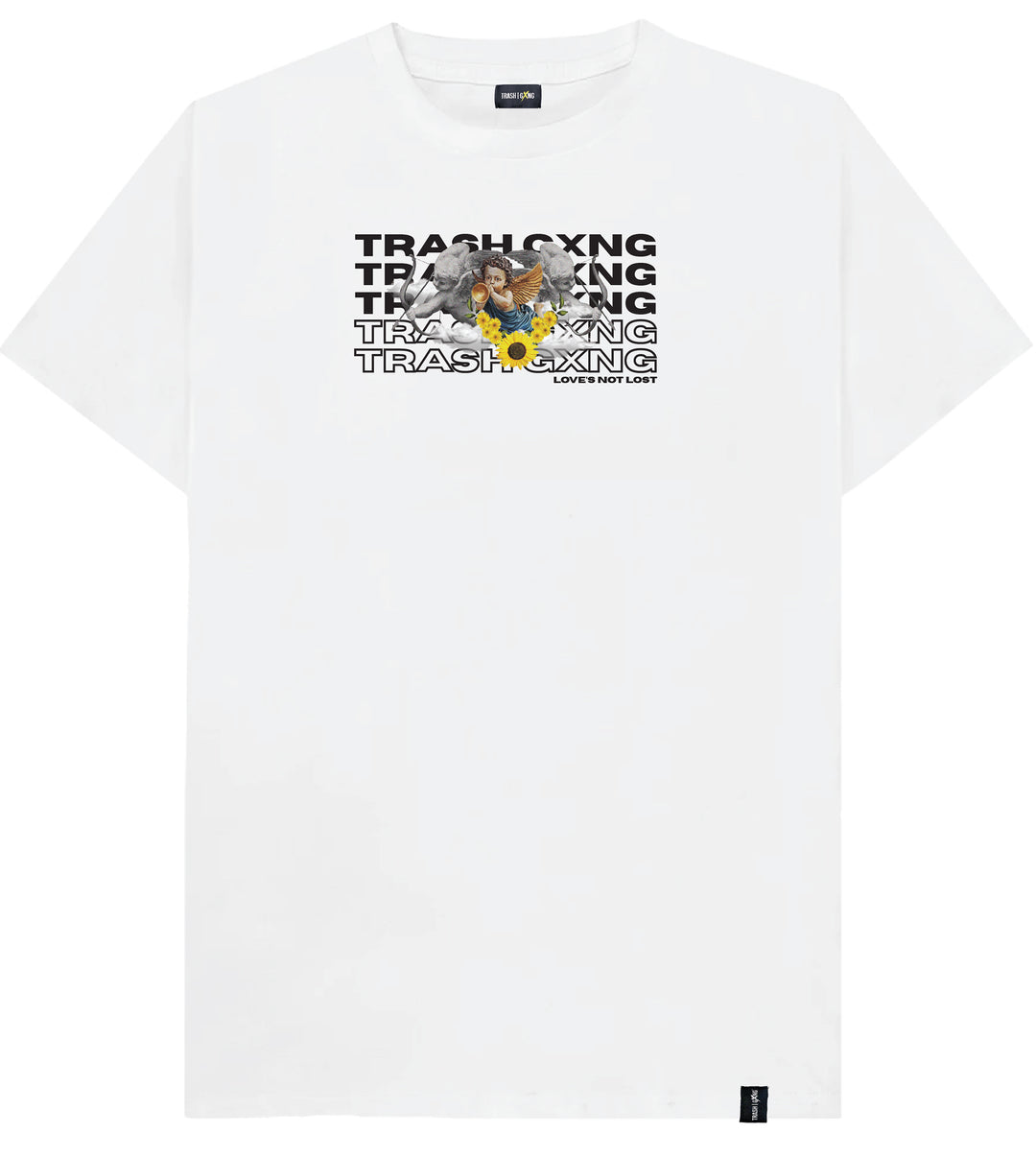Front view of Love Lost White Heavy Cotton Oversized Tee