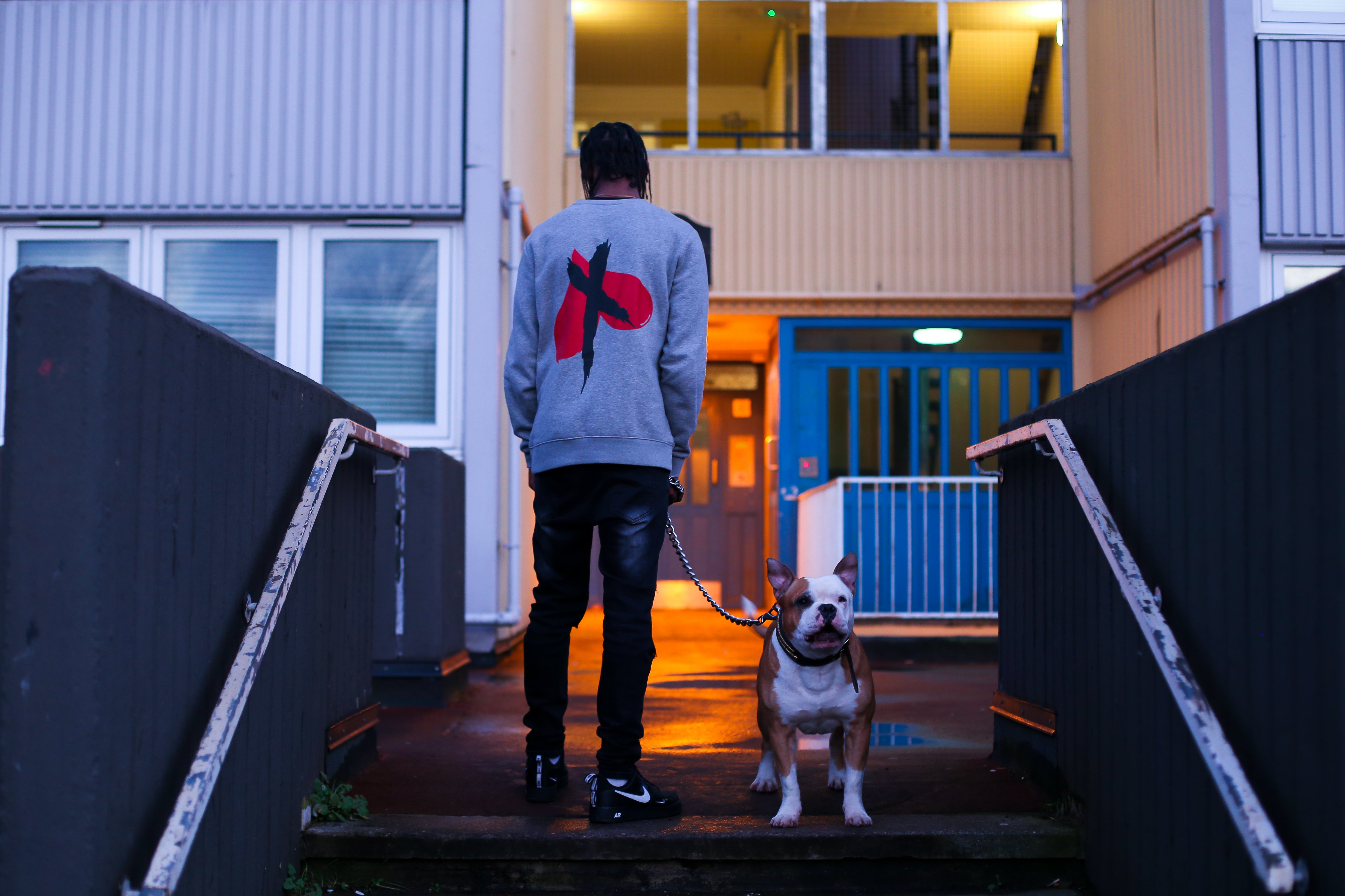 X + Hearts Jumper with dog