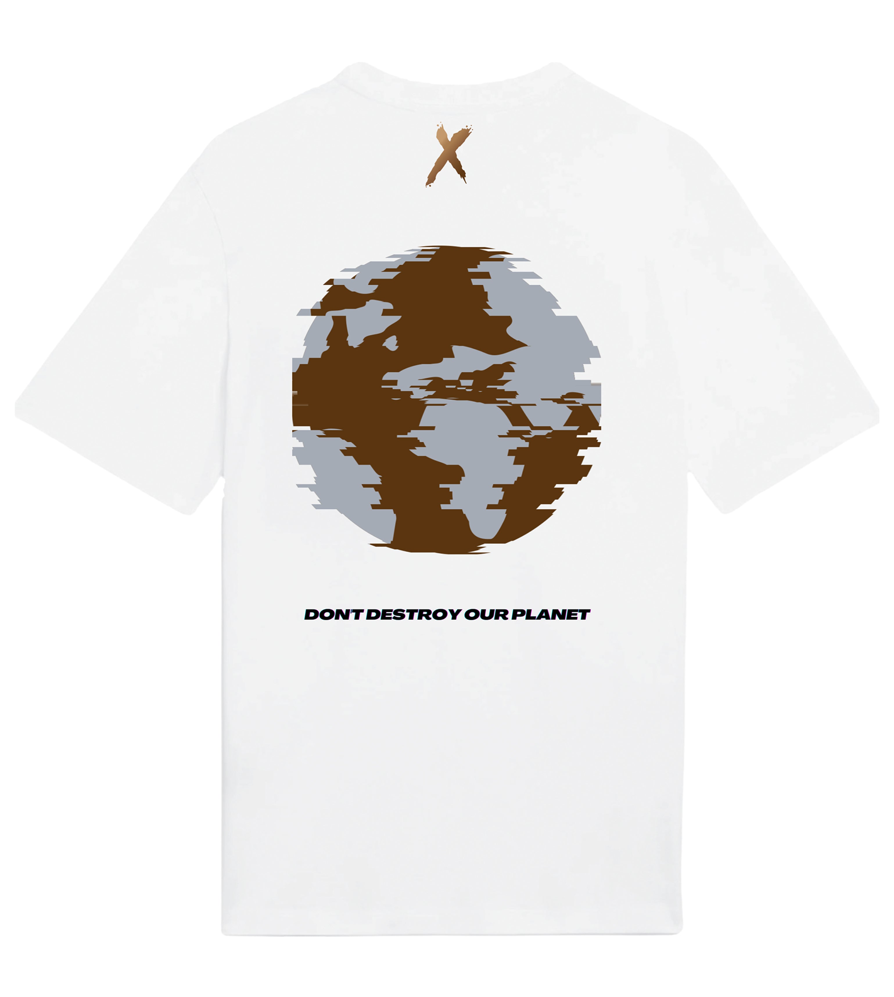 Broken Earth T-shirt - back graphic design